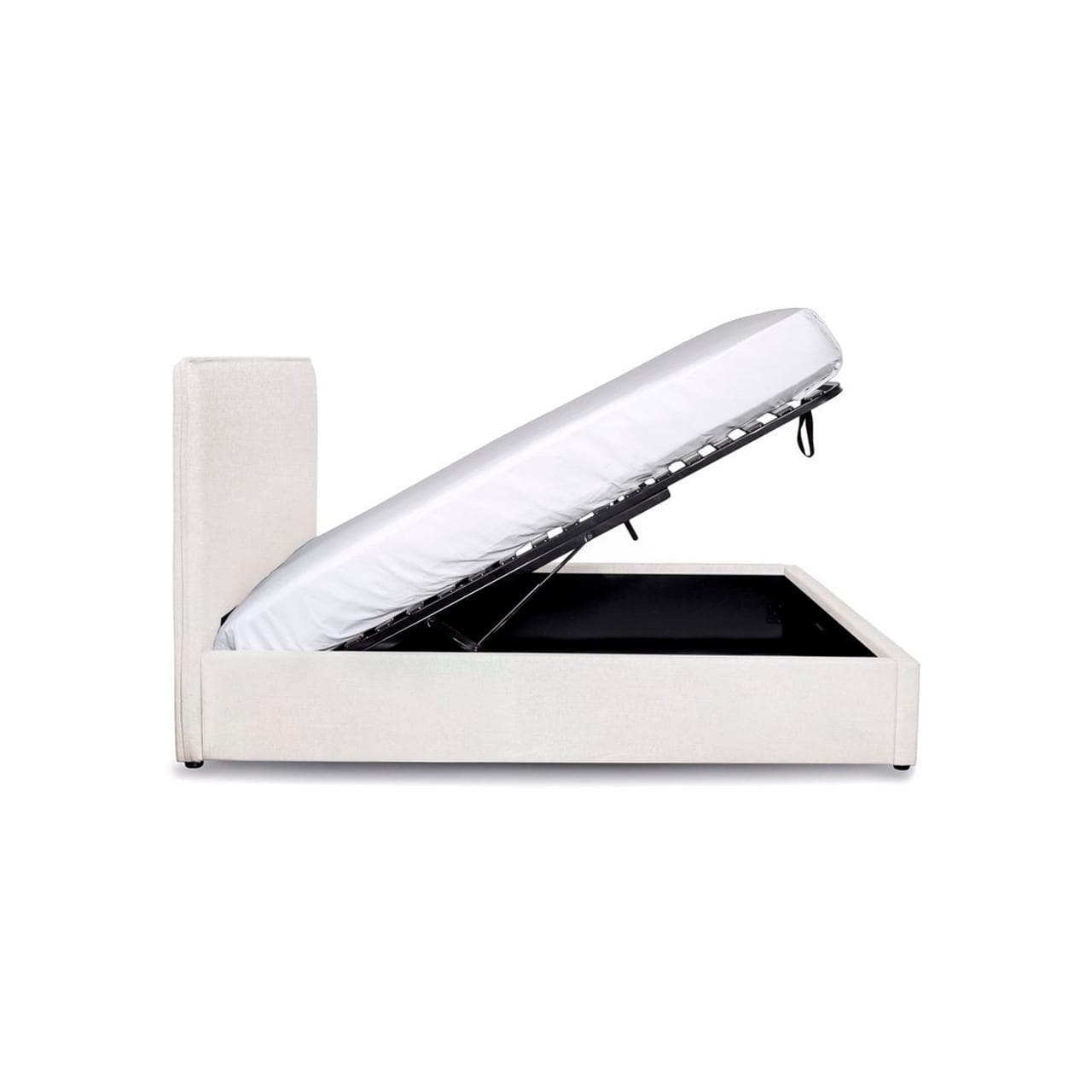 Julia Queen Storage Bed - Cream